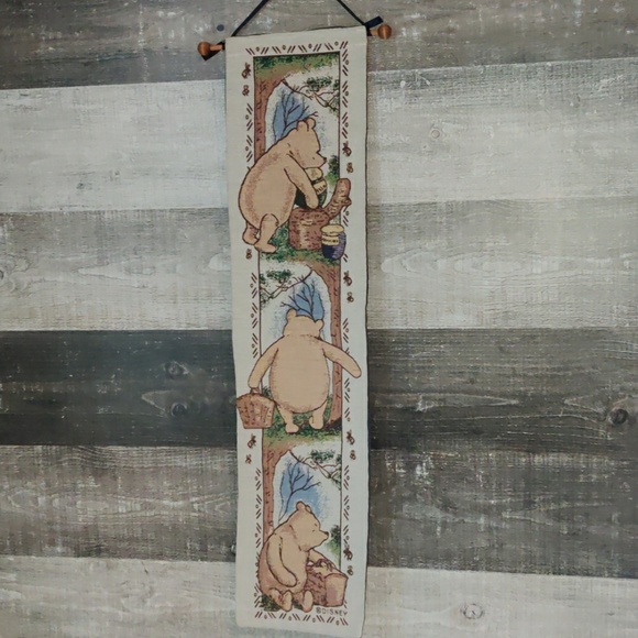 Winnie the Pooh Other - Winnie the Pooh Bear long wall tapestry